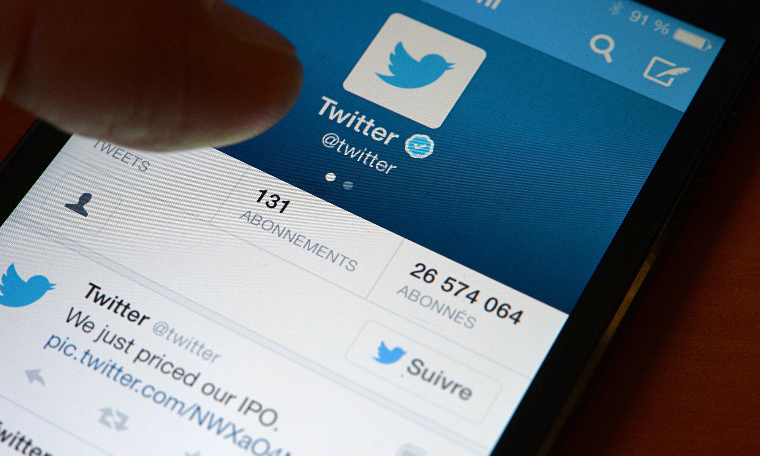 Twitter in France on day company launched