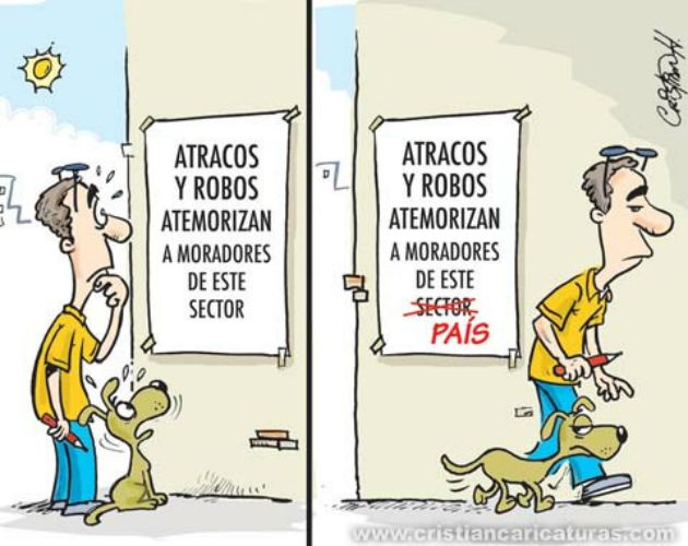 Atracos y robos (caricatura)