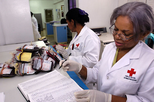 Banco de Sangre, reportaje sobre los diferente bancos de sangre del sitema de salud. Santo Domingo Republica Dominicana Fotos:Cesar de la Cruz Fecha:12/06/2007