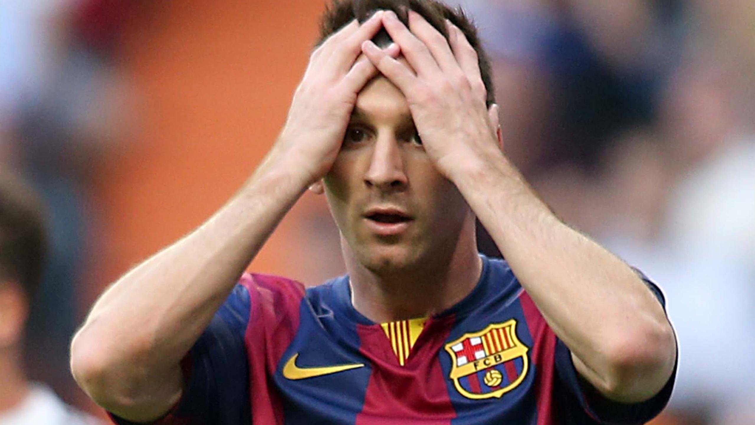 Lionel Messi preocupado