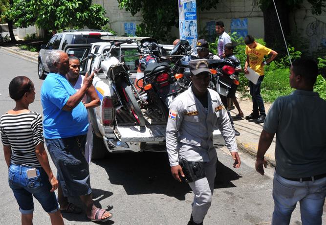 Motocicletas detenidas