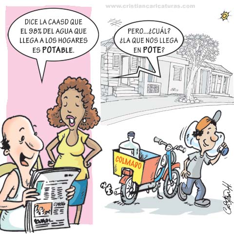 Caricatura: Agua potable... - Remolacha - Noticias Republica Dominicana